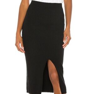 Free People Skyline Ribbed Midi Skirt